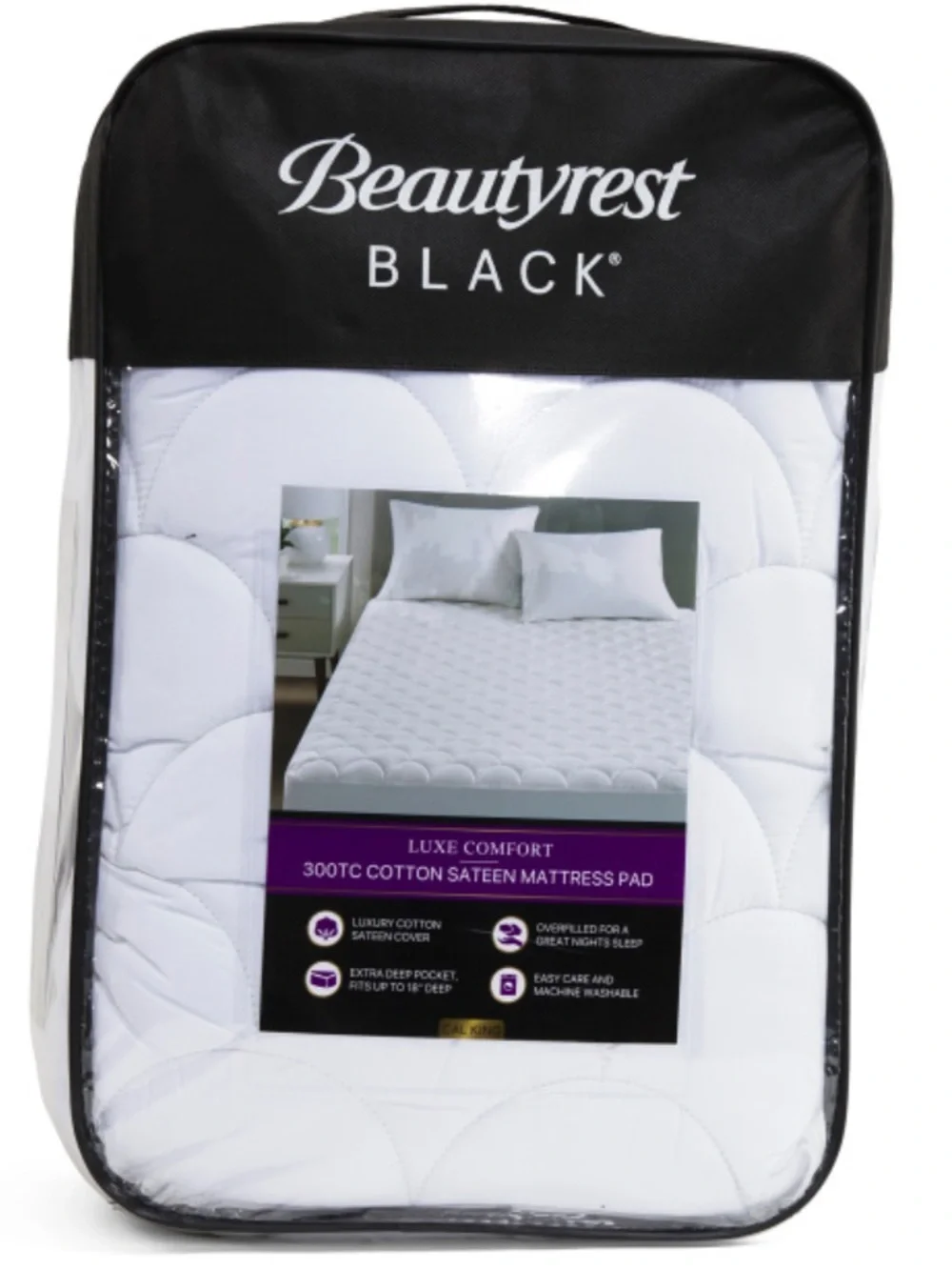 Beautyrest BLACK 300tc Cotton Mattress Pad